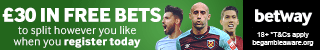 Betway Sports £30 free bet £10 free bet club