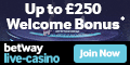 Betway Live Dealer £250 bonus
